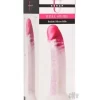 Swirls Realistic Silicone Dildo - Pink - Image 2